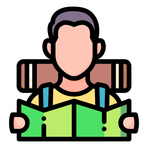 Icono de un excursionista